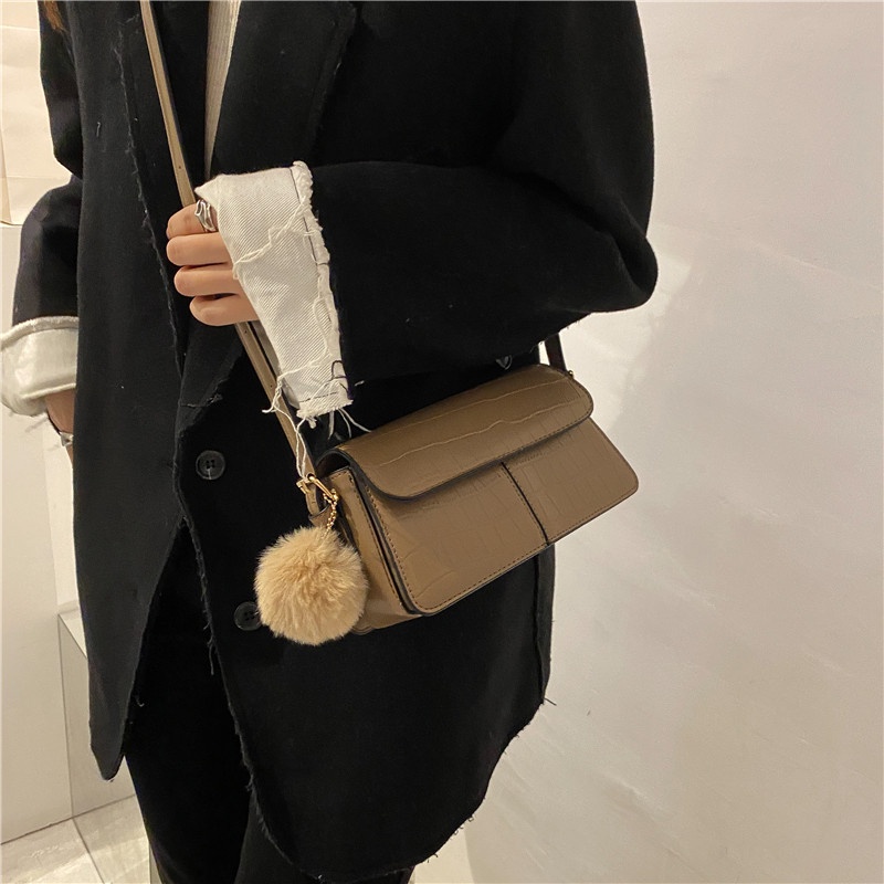 Túi Đeo Vai Họa Tiết Da Cá Sấu Phong Cách Âu Mỹ Cổ Điển Dành Cho Nữ