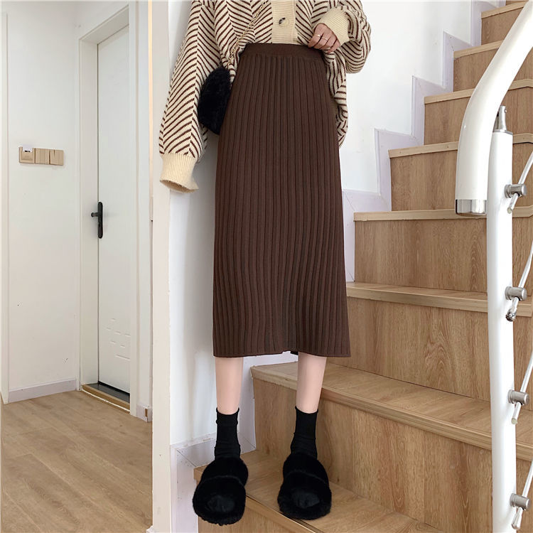 Chân váy dài xẻ tà phong cách Hàn Quốc 2021 | BigBuy360 - bigbuy360.vn