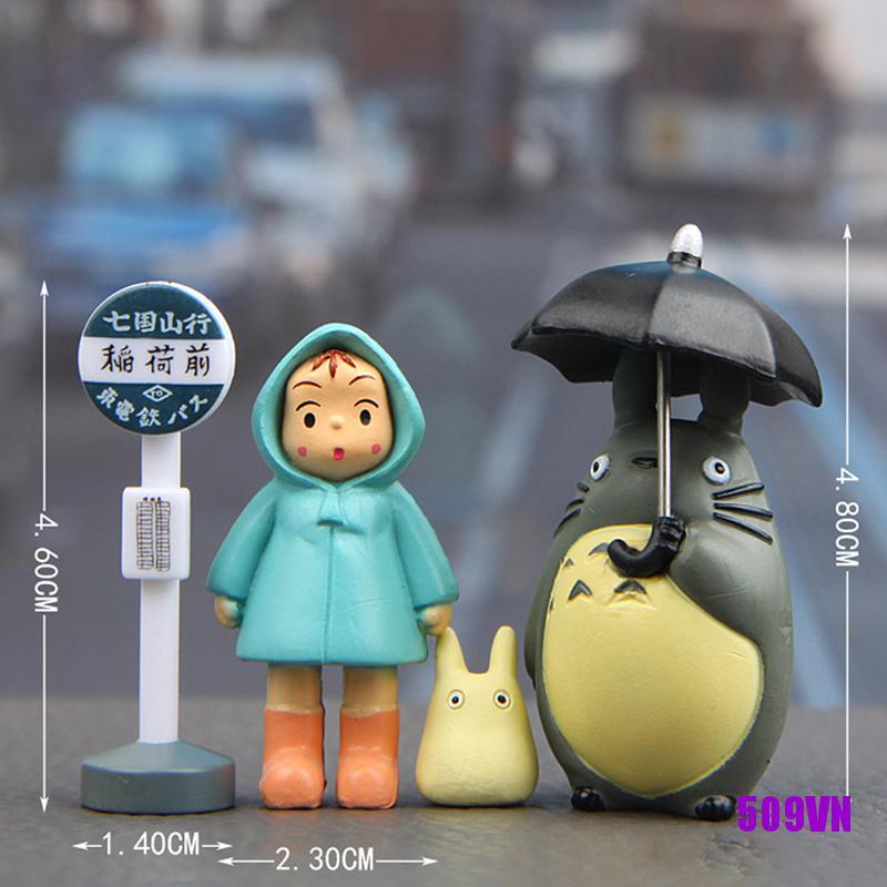 Set 4 Mô Hình Nhân Vật Phim Hoạt Hình My Neighbor Totoro 3-5cm