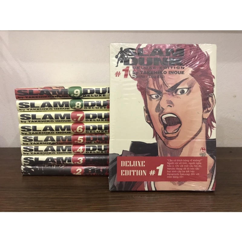 Slam Dunk Deluxe ( 1-10) Full seal + 1 bìa + tập 2 un seal+ tập 1 có 2 bìa