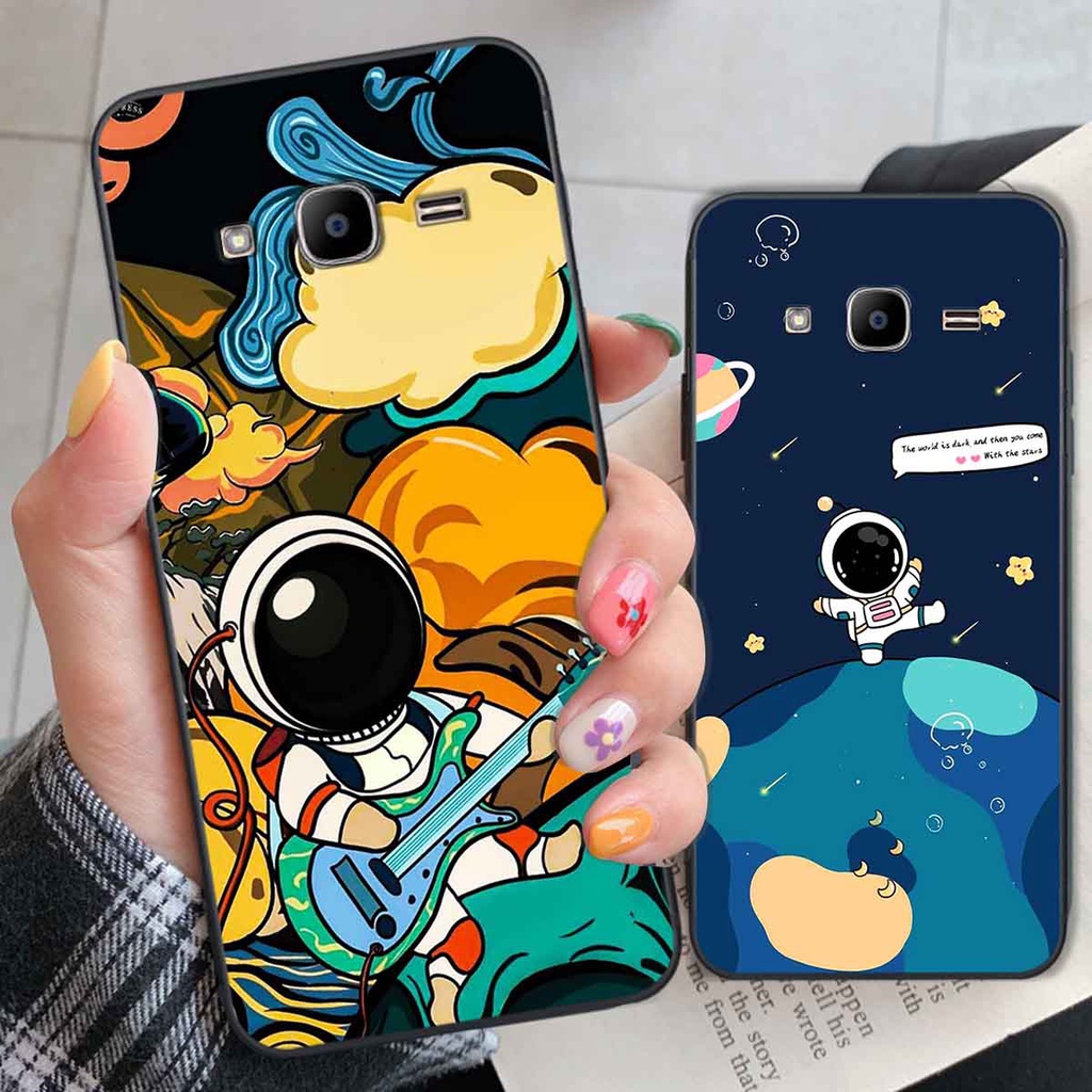 Ốp Samsung J2 Prime in hình vũ trụ, phi hành gia bầu trời cute dễ thương