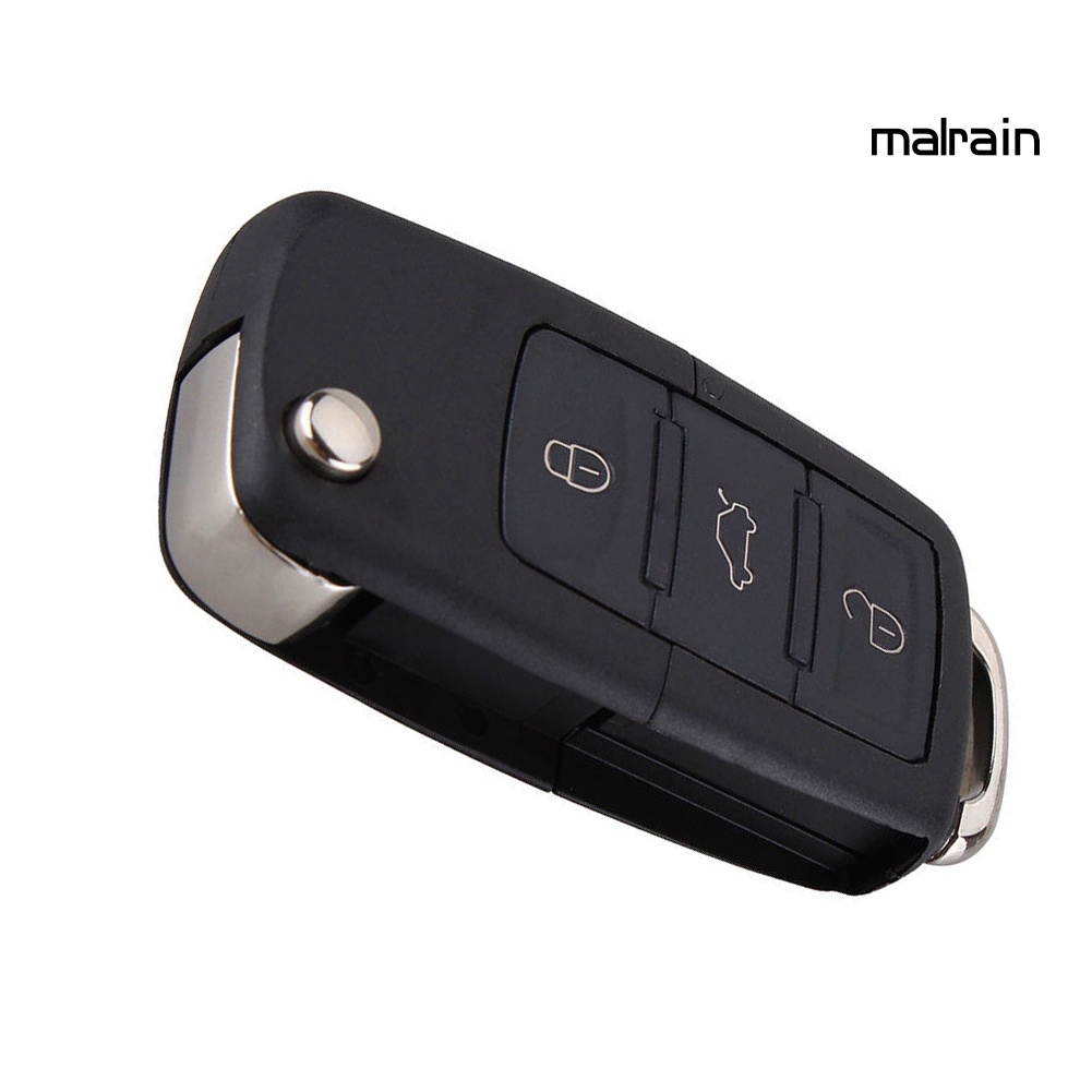 Vỏ Chìa Khóa Điều Khiển Từ Xa 3 Nút Gấp Được Dành Cho Xe Bora Passat Golf Polo Jetta