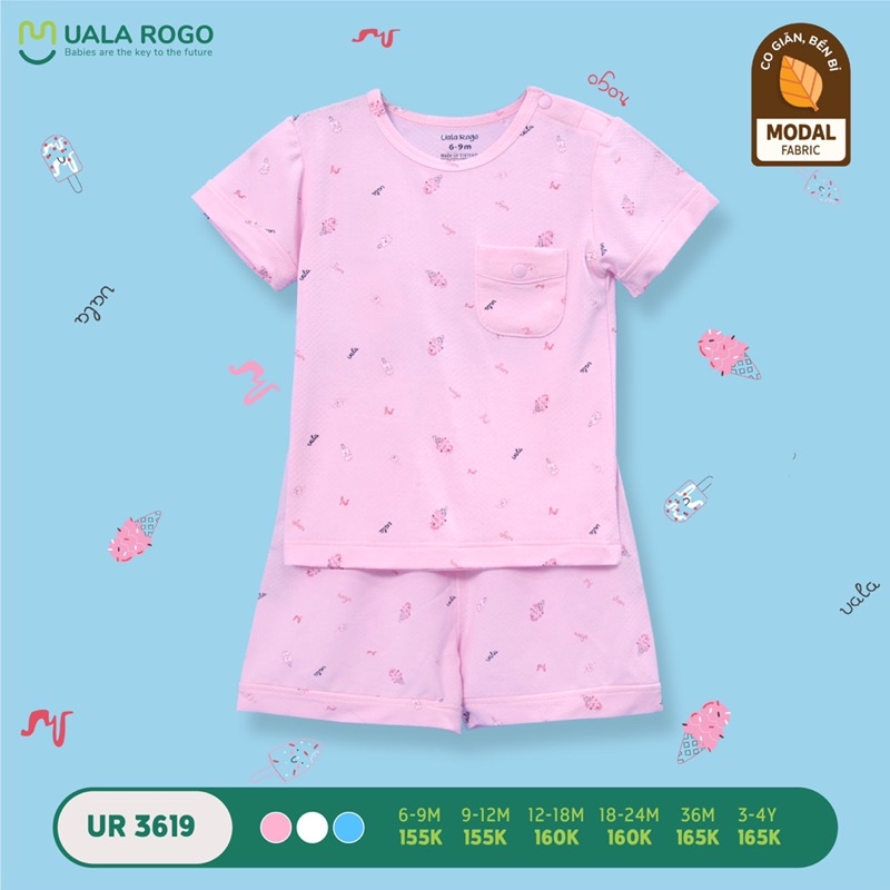 Bộ cộc bé trai bé gái modal UALAROGO