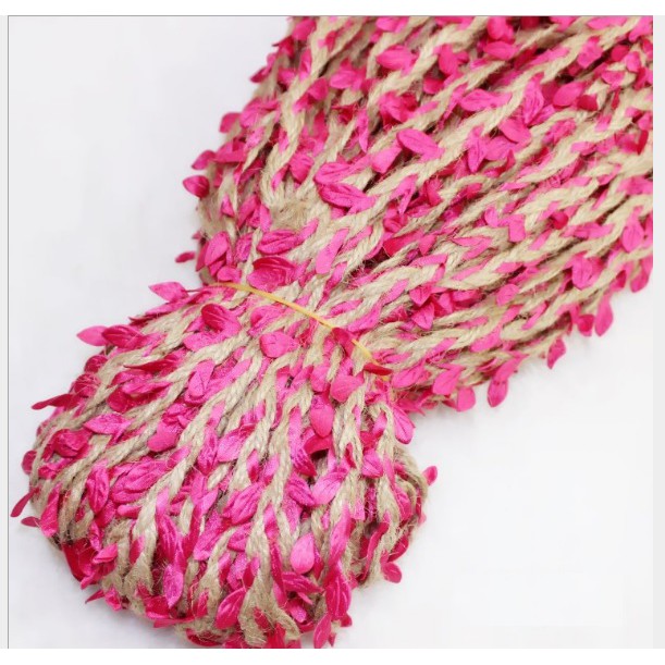 5met Dây trang trí đính lá vải handmade