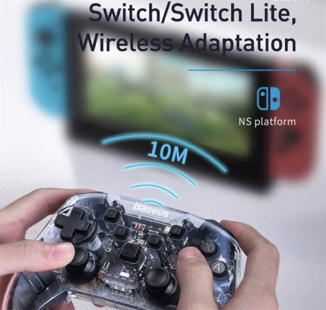 Tay cầm chơi game Bluetooth Nitendo Switch/Switch Lite-HÃNG BASEUS BH 6 THÁNG