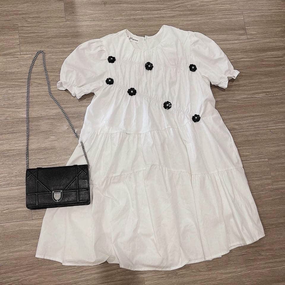 Shop Bầu Xinh Váy bầu đầm bầu cao cấp💕chất kẻ Hàn Châu siêu đẹp❤️free size 43~68kg - Tổng kho váy bầu - HT-Kids