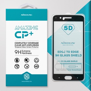 Cường lực OnePlus 5, One Plus 5 hiệu Nillkin.tw Full viền màu (Đen)
