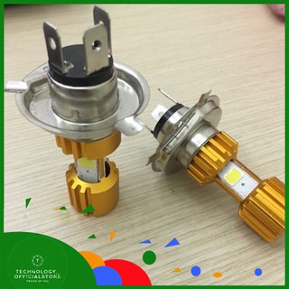[Freeship 150k] ĐÈN PHA XE MÁY LED 2000LM CHÂN H4  SIÊU SÁNG