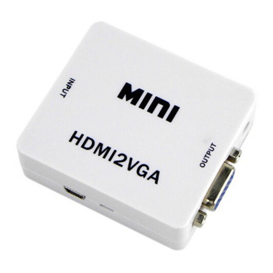 Bộ chuyển đổi tín hiệu HDMI sang VGA mini - từ máy tính, laptop lên màn hình TV, máy chiếu