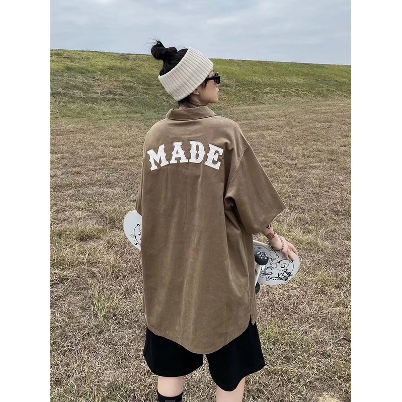 Áo Thun PoLo NgắN Tay Thêu Hoa HồNg Cho Nam