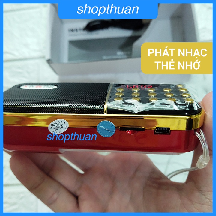 [Mã ELHACE giảm 4% đơn 300K] Loa A Di Đà Phật A-100 1 Pin Sạc - Nghe Thẻ Nhớ,USB, FM Radio - Có Jack Cắm Tay Nghe 3.5mm