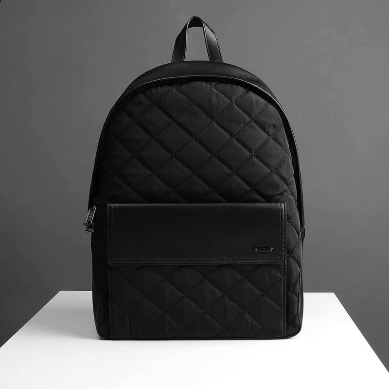TNS-Balo unisex cực kỳ trend Pedrio backpack chần trám màu đen