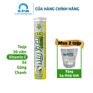 Viên sủi MyVita Strong C (Sả - Gừng – Chanh) 20 viên/tuýp - Bổ sung Vitamin C - Tăng cường đề kháng