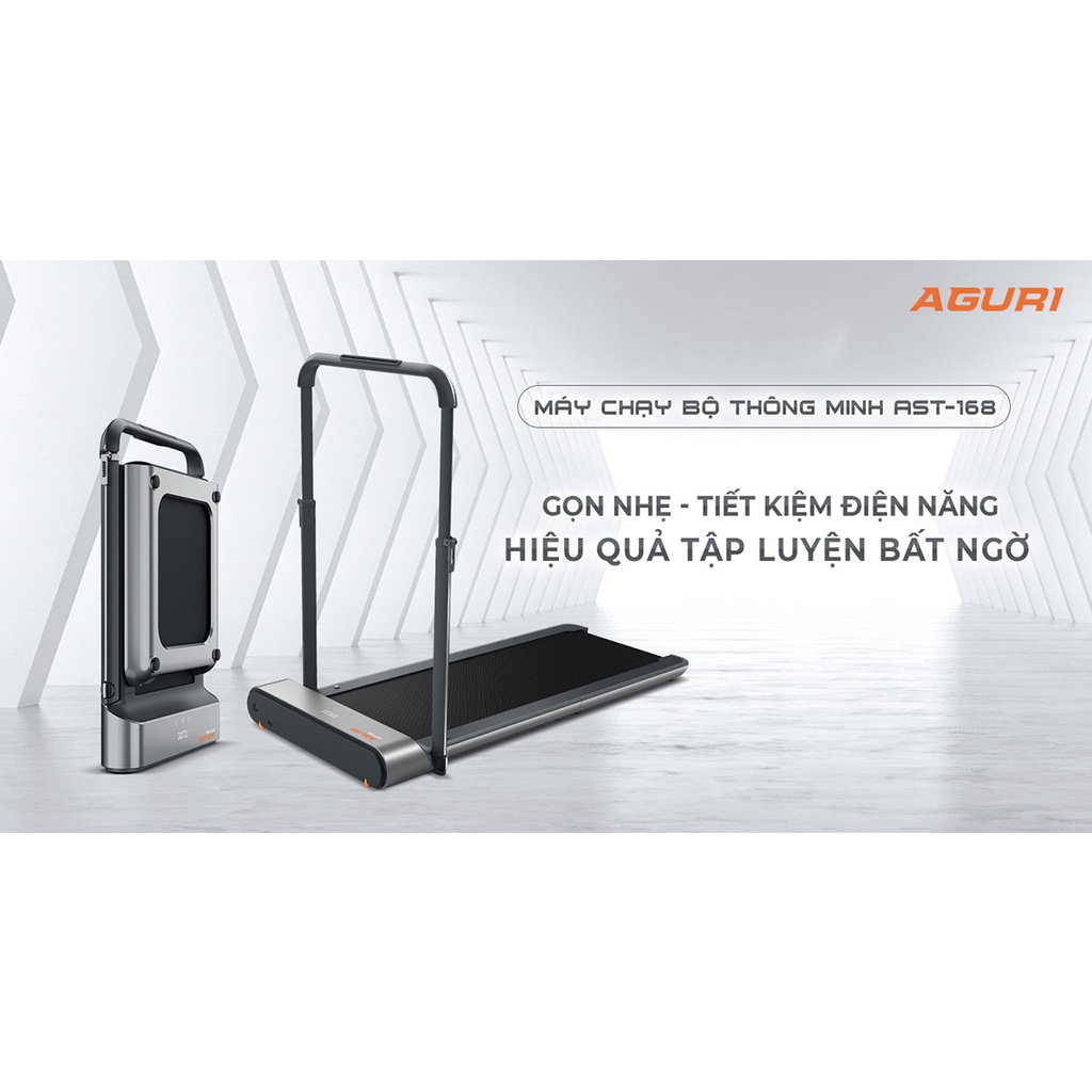 Máy Chạy Bộ Gấp Gọn Cao Cấp Aguri AST-168 Tiết Kiệm Diện Tích,Điều Khiển Từ Xa Hàng Nhập Khẩu