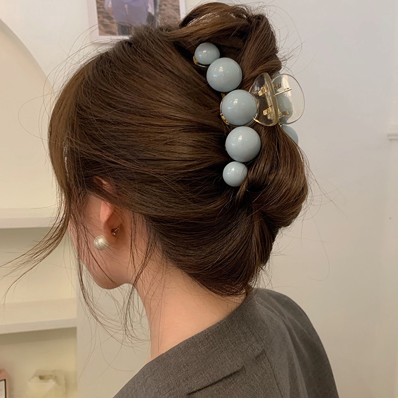 Kẹp tóc HAIMEIKANG bằng nhựa cỡ lớn màu sắc đơn giản đẹp mắt cho nữ