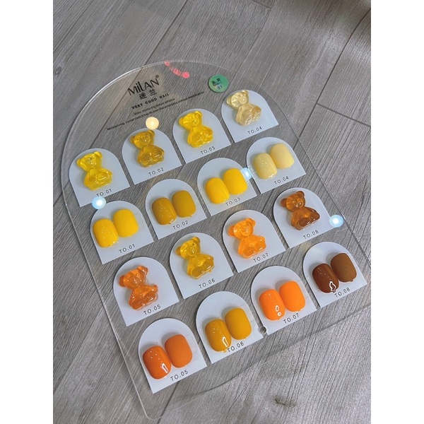 Sét Sơn Verygood nail Sét 8 Màu Tặng Kèm bảng Màu Chuyên Mi Nail