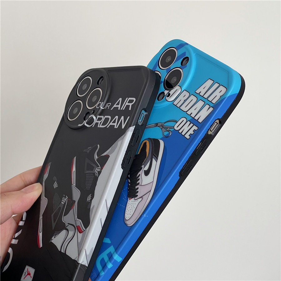 Ốp Điện Thoại Silicon Hình Giày AIR JORDAN Cho iPhone 13 Pro Max iPhone 12 Pro Max iPhone 11 Pro Max X XR XS Max 7 8 Plus