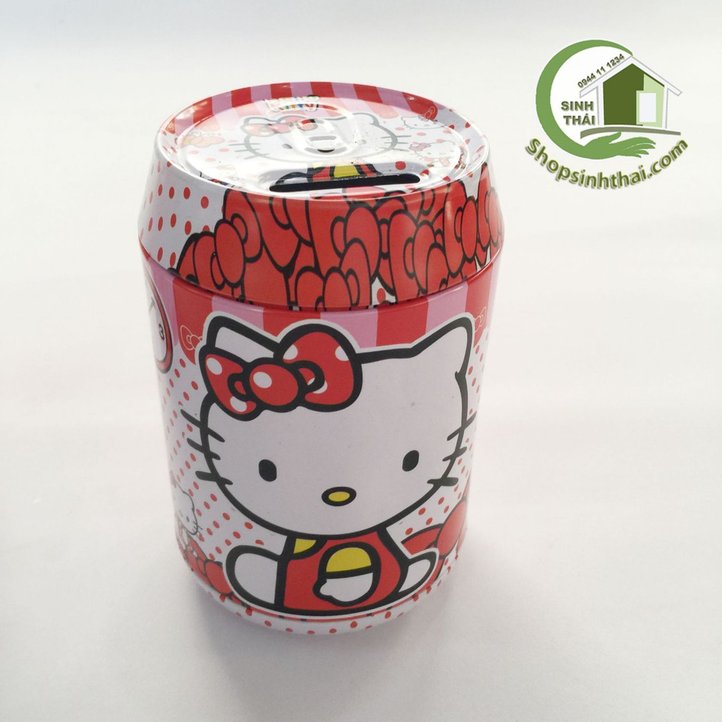 Lon đựng tiền hello kitty - ống lọ đựng tiền tiết kiệm