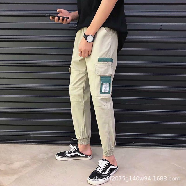 Quần Kaki nam nữ Hàn Quốc style đẹp trẻ trung màu đen và kem đủ size M-L-XL tại Chiwawa house