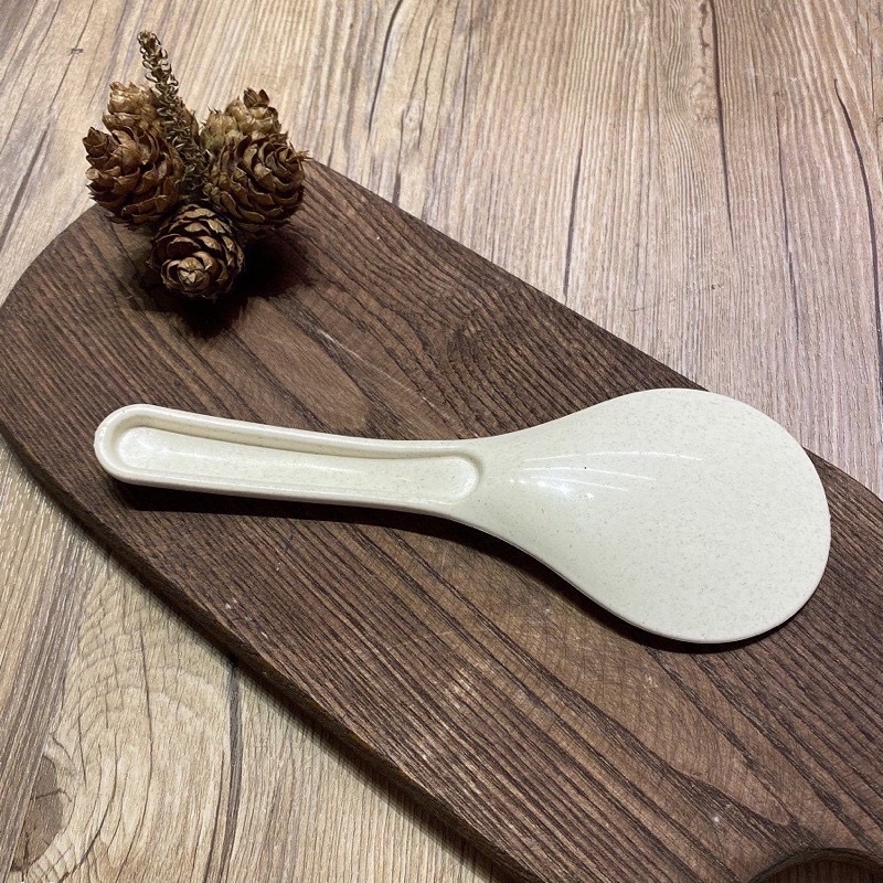 Muôi xúc cơm sọc dọc mặt cười cao cấp, Thìa xới cơm nhựa lúa mạch