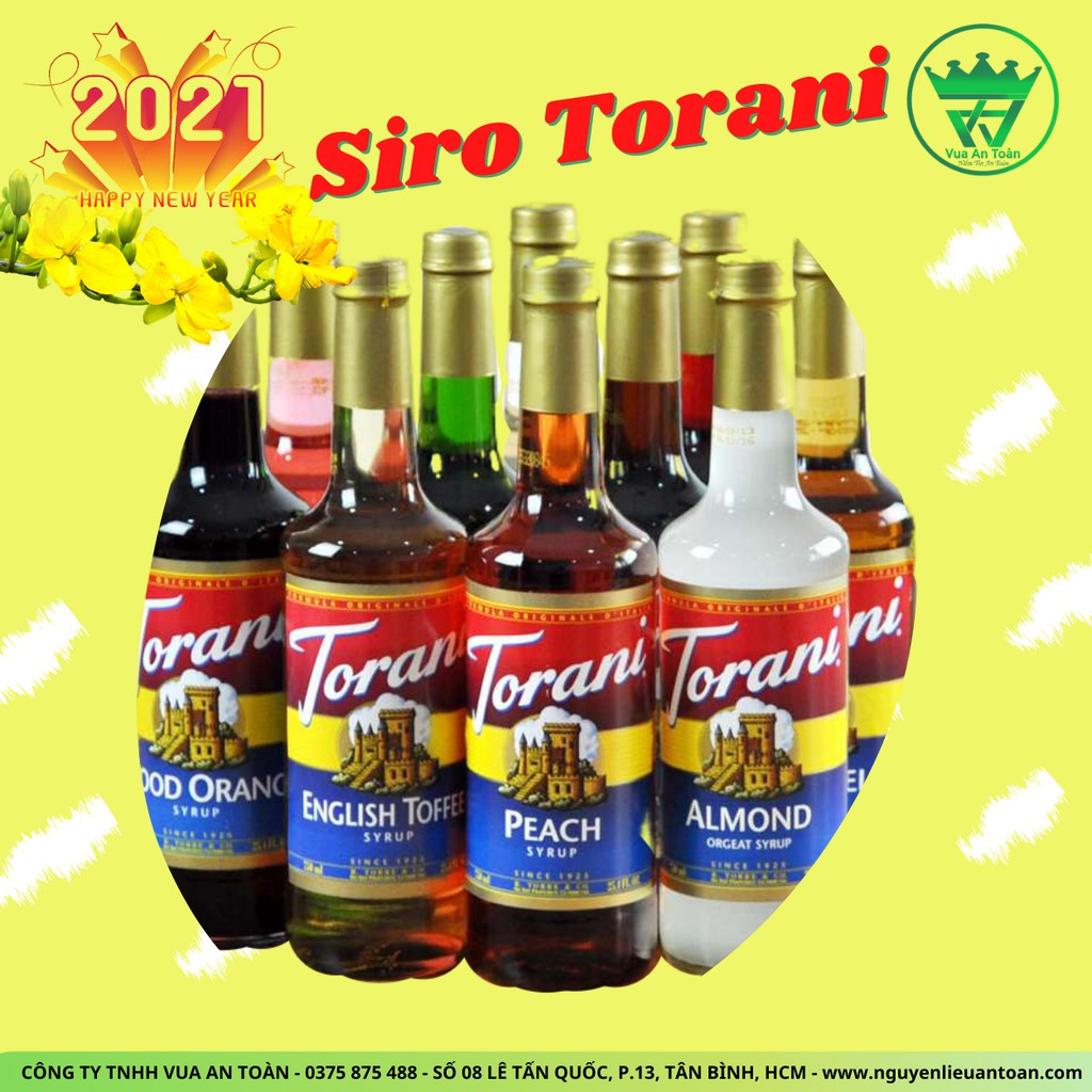 Siro Torani Đủ Vị 750ml Nhập Khẩu Chính Hãng Mỹ