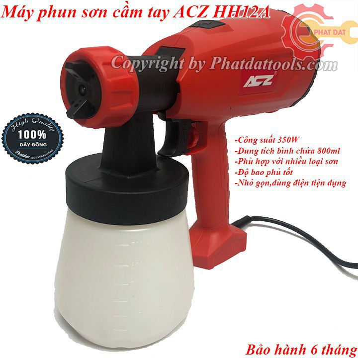 Máy phun sơn cầm tay ACZ HH12A-Hàng chính hãng-Bảo hành 6 tháng