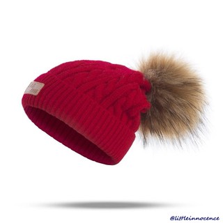 Enc-new Tập Đi Mùa Đông Ấm Áp Trẻ Em Bé Gái & Bé Trai Trẻ Sơ Sinh Móc Mũ Đan Beanie