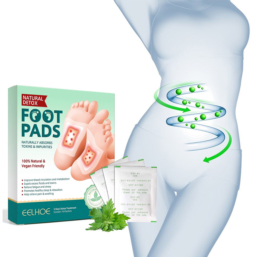 10 Chiếc Miếng Dán Chân Cây Ngải Giải Độc Tự Nhiên Miếng Dán Chăm Sóc Bàn Chân Giải Độc Giảm Căng Thẳng Miếng Dán Giảm Căng Thẳng Cải Thiện Giấc Ngủ JULYSTAR