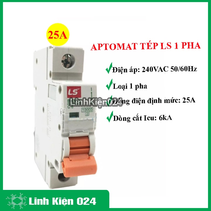 Cầu Dao Tự Động Aptomat Tép LS 1 Pha