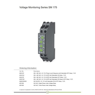 MG21DF - Rờ le bảo vệ pha, áp 3 pha ,3 dây