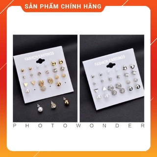 Set 12 đôi khuyên tai nhiều mẫu cực xinh