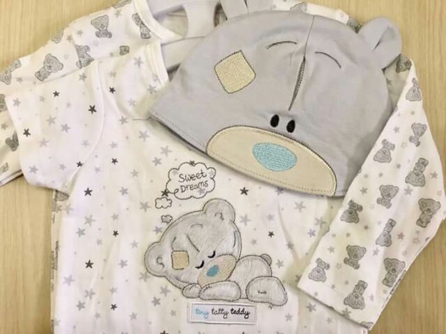 Set 3 chi tiết gấu Tiny bé trai