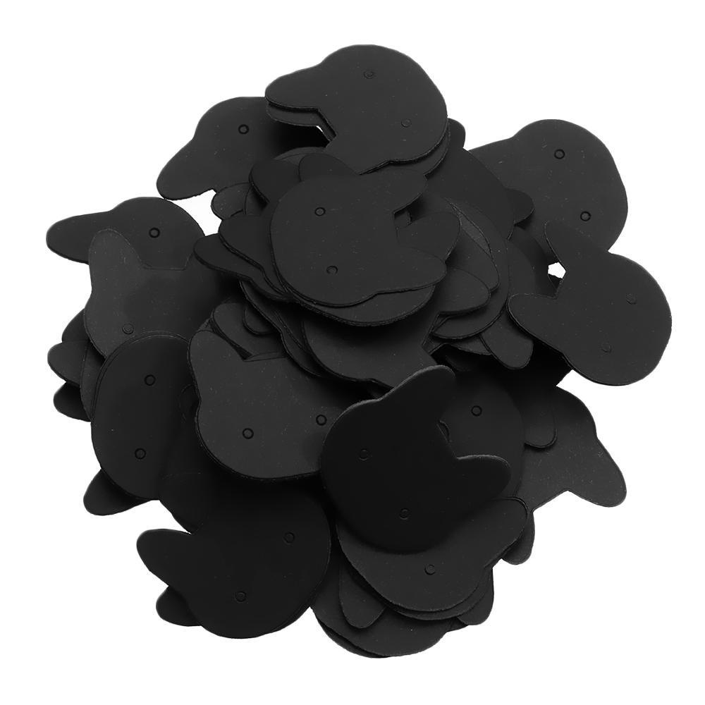 Set 100 Tấm Thẻ Treo Bông Tai 3.5x3.5cm 6x6cm Họa Tiết Hoạt Hình