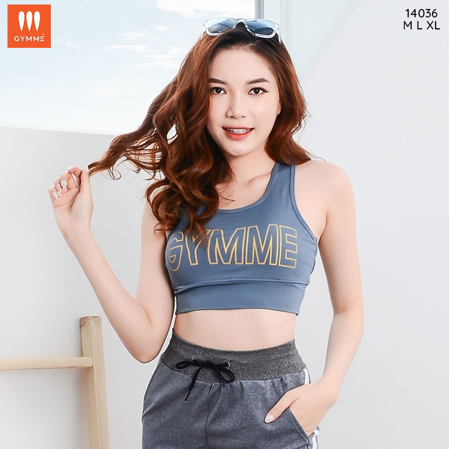 GYMME Áo tập gym nữ, yoga, aerobic croptop thể thao sport bra - 14036