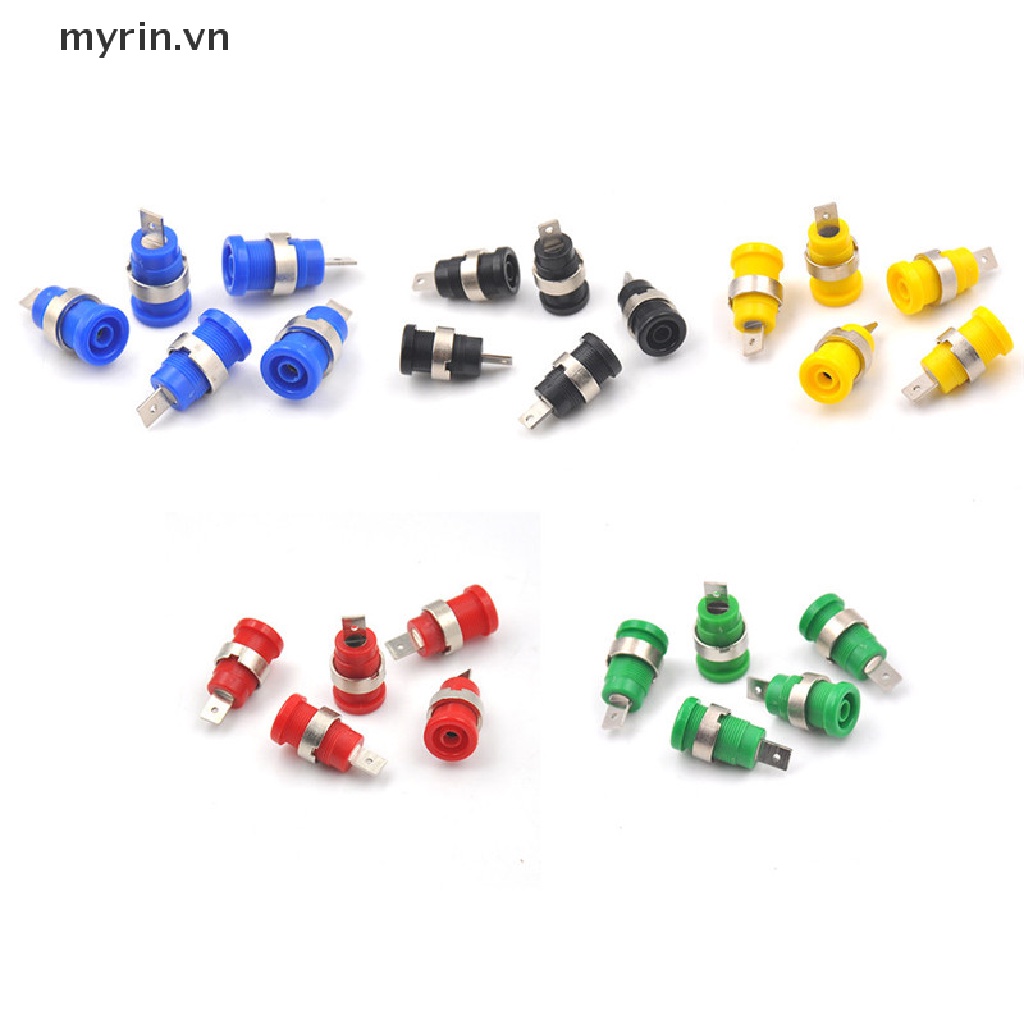 Set 5 Phích Cắm Bắp Chuối 4mm 5 Màu Chuyên Dụng