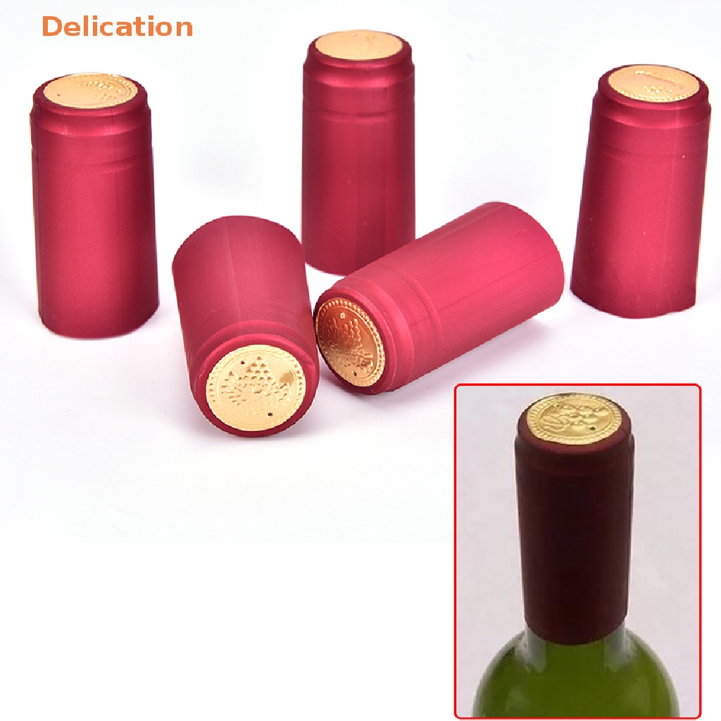 Set 10 Vỏ Bọc Chai Rượu Vang Bằng PVC Co Nhiệt