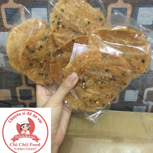 Cơm cháy chiên mắm hành gói 3 miếng ngon