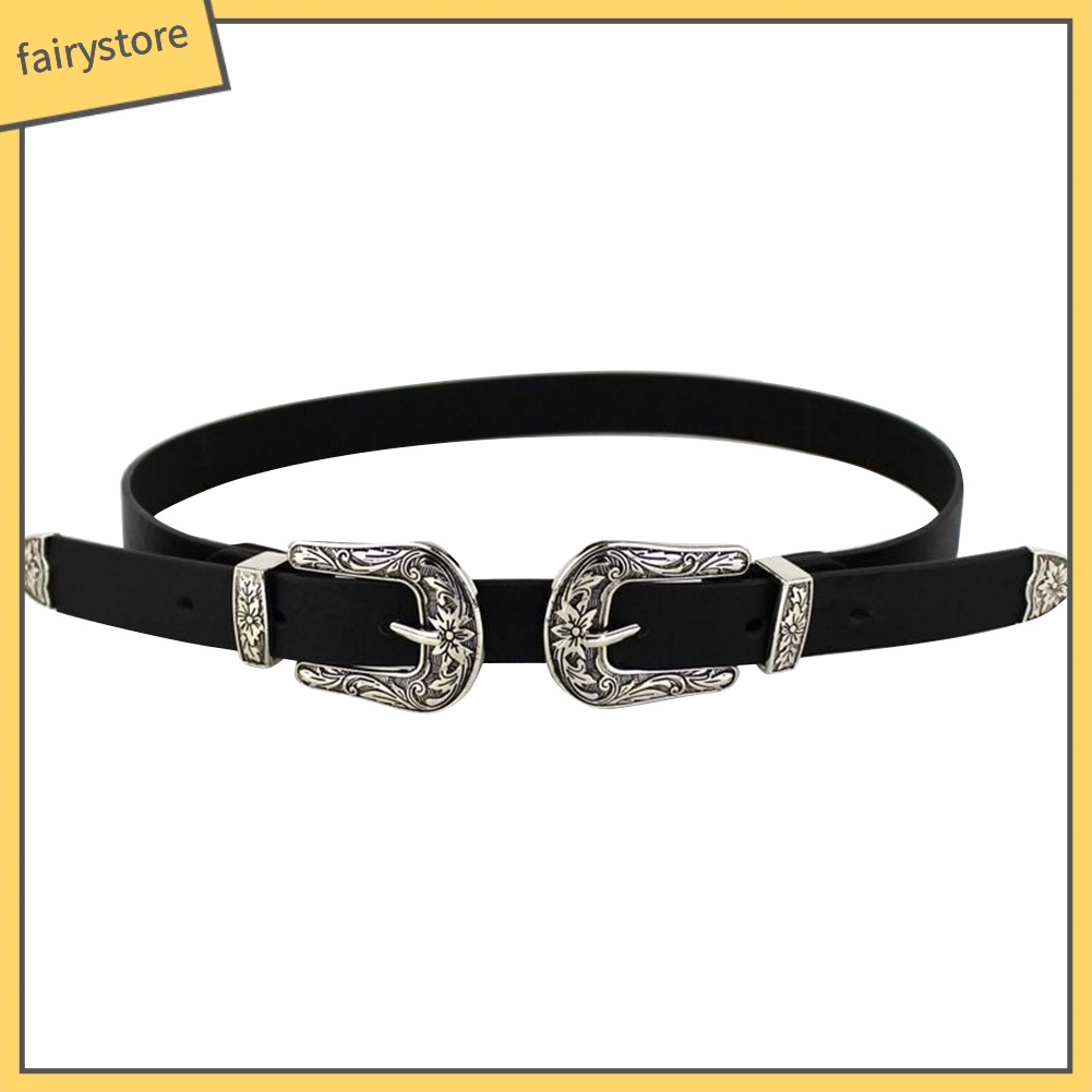 Thắt Lưng Nữ Da Nhân Tạo Phong Cách Cao Bồi Cá Tính