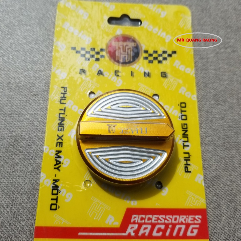 Nắp chụp hộp sên nhôm màu Honda Yamaha  kiểu mũi tên hình dáng bắt mắt
