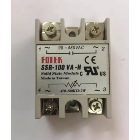 Rơ le bán dẫn fotek SSR 100VA, 100VA-H, 100AA, 100AA-H, 100DA, 100DA-H chuyên dụng cho nồi phở bằng điện