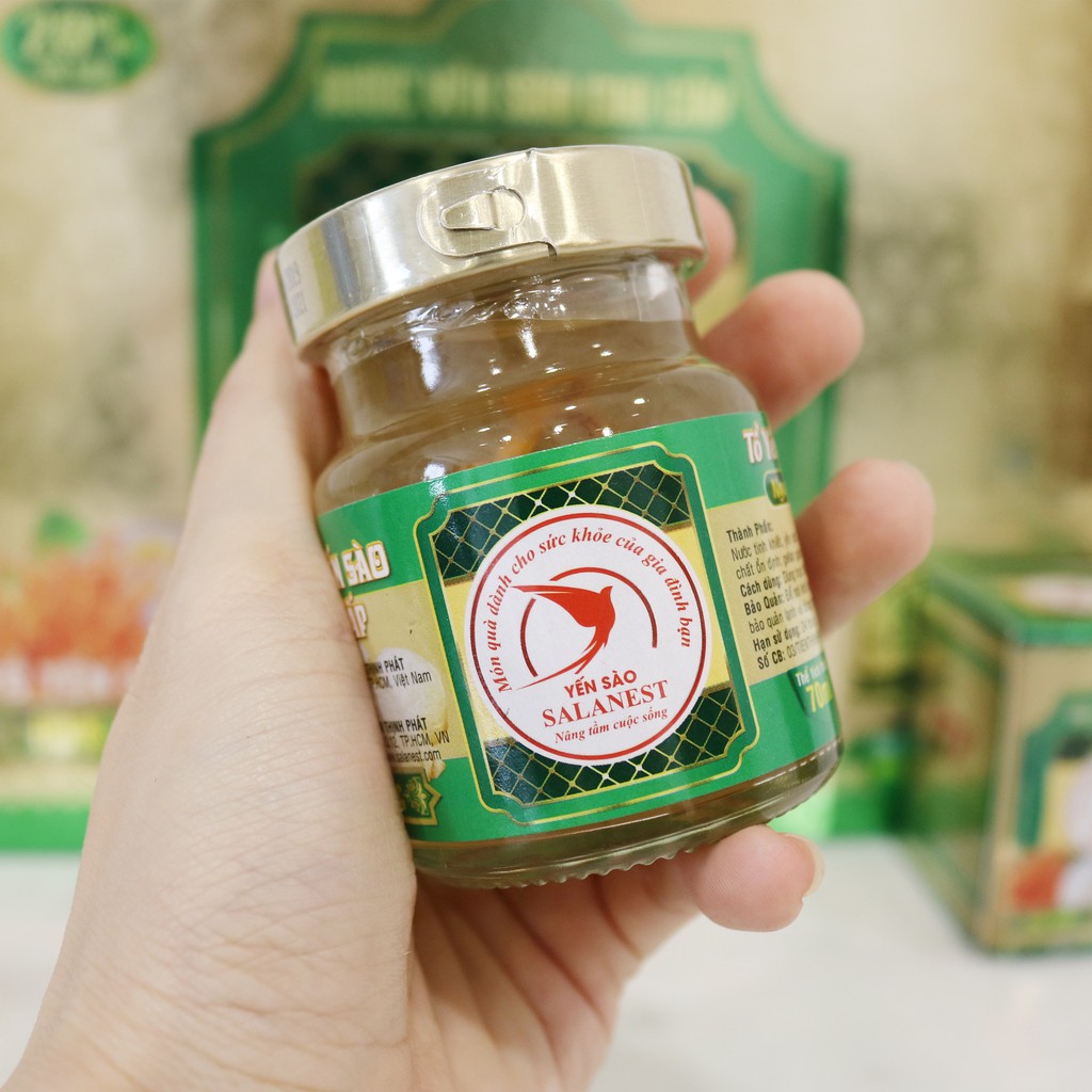 [Mã GROSALE2703 giảm 8% đơn 250K] Nước Yến Sào Salanest Chưng Đông Trùng Hạ Thảo Cao Cấp - Set 12 Hũ | BigBuy360 - bigbuy360.vn