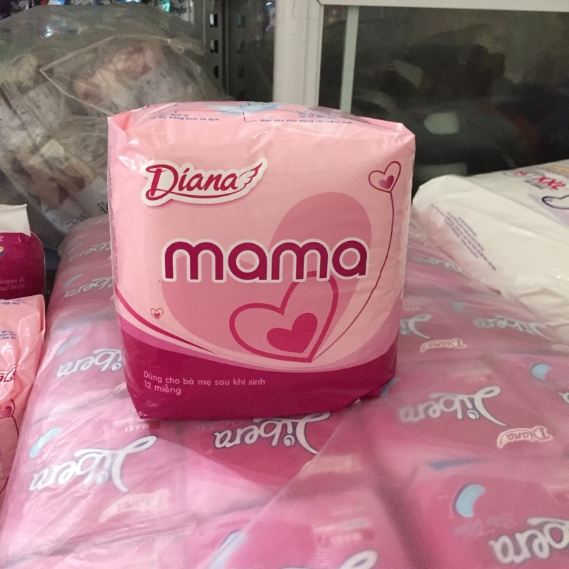 Bỉm Mama Sau Sinh Cho Mẹ Diana Bịch 12 Miếng