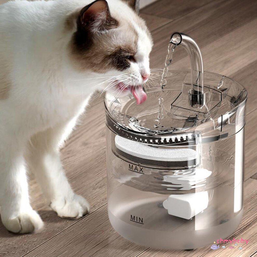 Máy lọc nước Bộ lọc trong suốt Yên tĩnh Đài phun nước Kitty tự động cho chó mèo [8/14]
