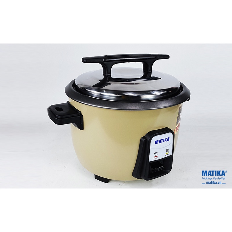 Nồi cơm điện nắp rời 3.6L Matika MTK-DR36 cho quán ăn, xưởng làm việc-Bảo hành 12 tháng-màu ngẫu nhiên