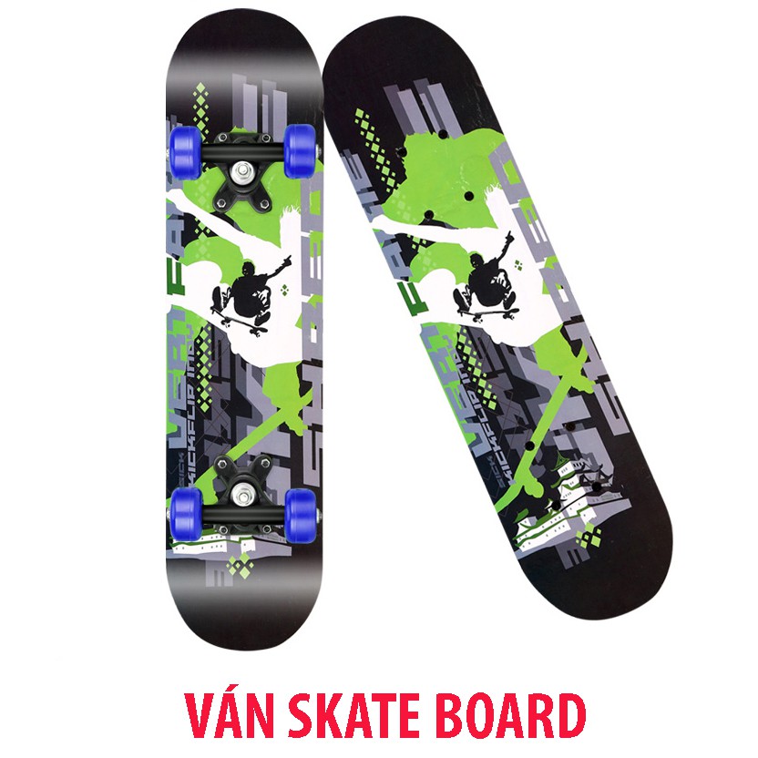 Ván Trượt Skateboard Thể Thao Gỗ Phong Ép 7 Lớp