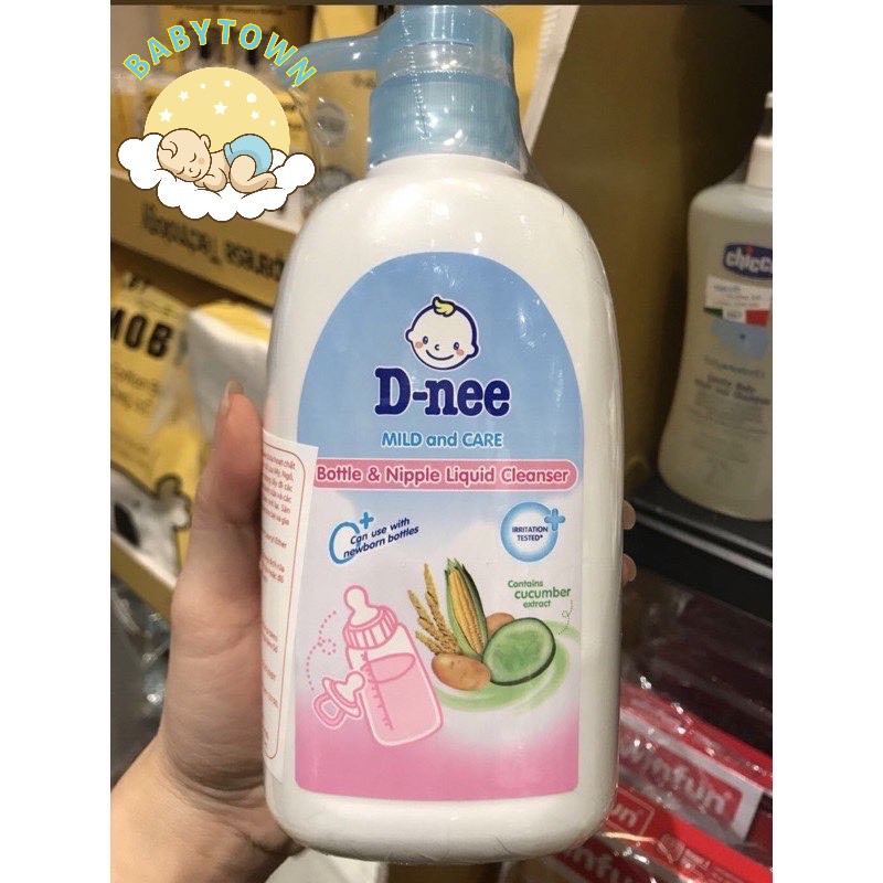 Nước rửa bình sữa D-nee Dnee organic túi 600ml/ chai 620ml/ chai 500ml- Hàng chính hãng