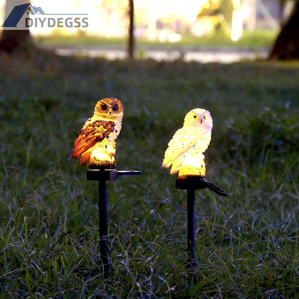 Đèn Led Năng Lượng Mặt Trời Hình Cú Chống Thấm Nước Trang Trí Sân Vườn Diydegs2