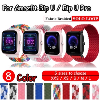 Dây Đeo Nylon Bện 22mm Cho Đồng Hồ Amazfit Bip U / U Pro Band 42mm Solo