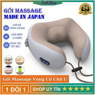 Gối Massage Cổ Vai Gáy Công Nghệ Nhật Bản [Đổi 1 Trong 14 Ngày - Bảo Hành 2 Năm]