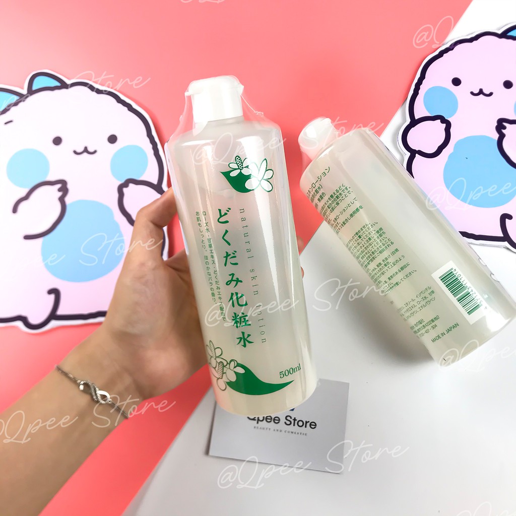 Nước hoa hồng lotion toner diếp cá Dokudami ngăn ngừa mụn 500ml - QPEE STORE